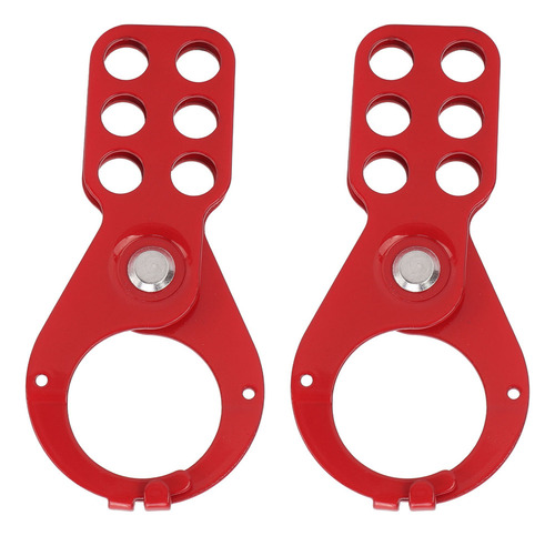 Loto Hasp Lockout Tagout Safety Lock, 6 Orificios, Tapón De