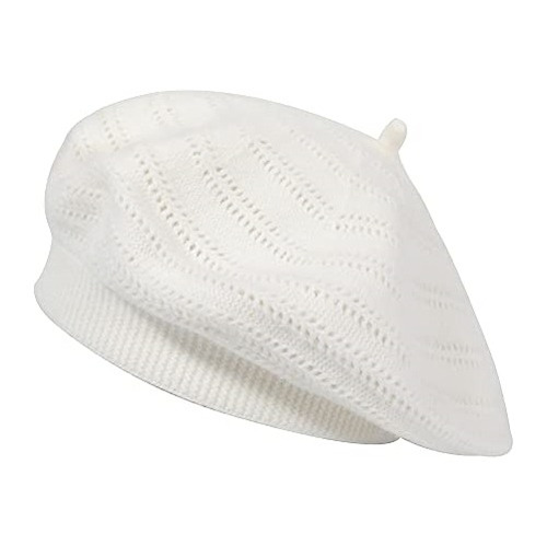 Gorros Sombreros Y Boinas Reversible De Color Blanco