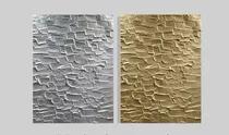 Comprar Cuadros Abstractos Diptico Super Texturado Pintado A Mano