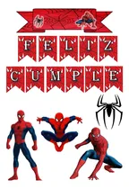 Comprar Adorno Torta Cake Topper  Personalizado Varios Personajes Rojo Spiderman