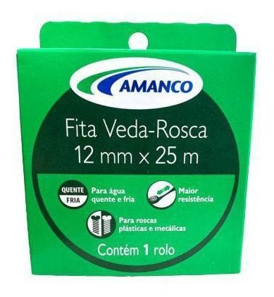 Kit 4 Unidades Veda Rosca 12mm X 25m Amanco