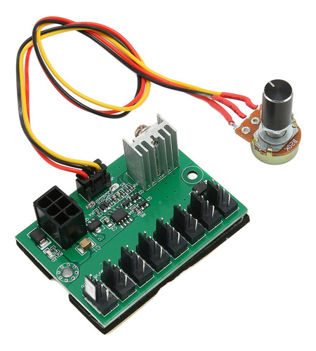 Cable Pwm Fan Hub Dc 12 V, 8 Vías, Controlador De Velocidad