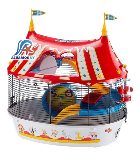 Jaula Circo Grande P/ Hamster Completa. Ferplast Circus Fun