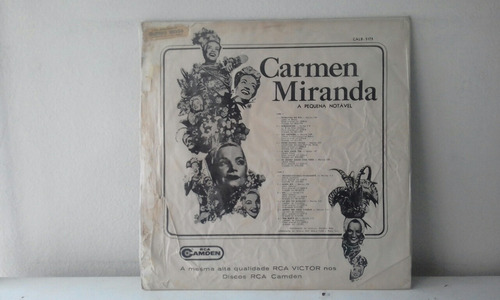 Lp Carmen Miranda A Pequena Notavel 1968 Mono . (Usado)