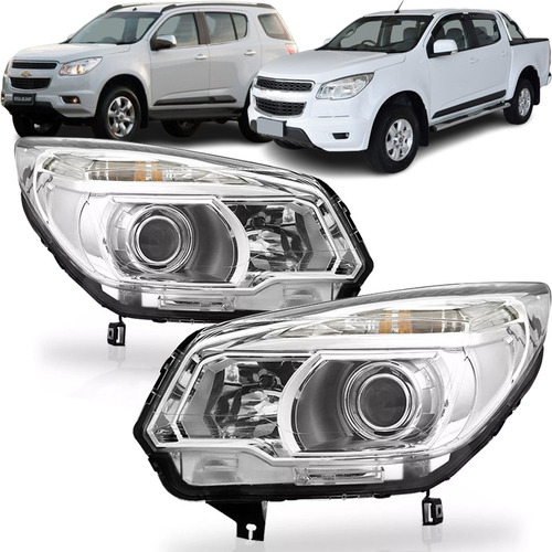 Par Farol S10 Trailblazer Ltz 2012 2013 14 15 2016 Elétrico