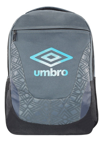 Mochila Umbro® Porta Laptop Hasta 15 Inch Ergonómica Casual Color Gris