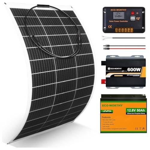 Kit Solar Completo Eco-worthy 130w 12v Rv
