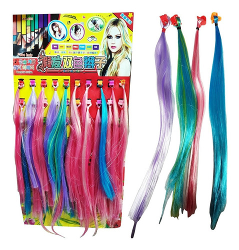 Mechas Fluo Para El Pelo Souvenir Regalo Piñata Niña X 15