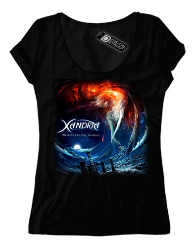 Remera Mujer Xandria Wonders Still Awaiting Premium Dtg