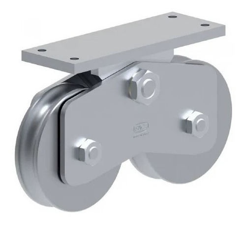 Imagen 1 de 5 de Rueda Doble 12cm 1200kg Comunello Para Portón Corredizo