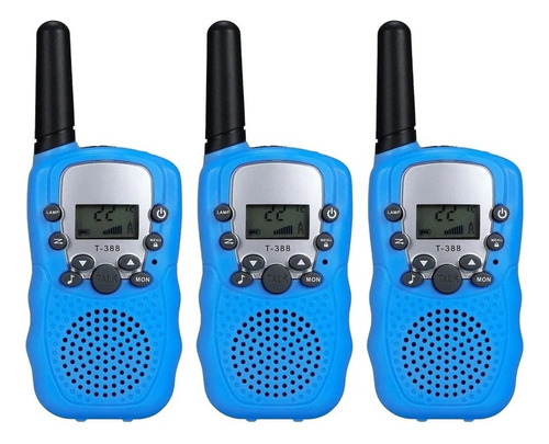 Set Infantil 3 Radios Walkie Talkie Con Alcance De 6 Km .