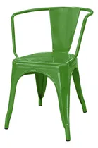 Comprar Silla Tolix Con Apoyabrazos - Desillas Estructura de la silla Tono Verde Claro