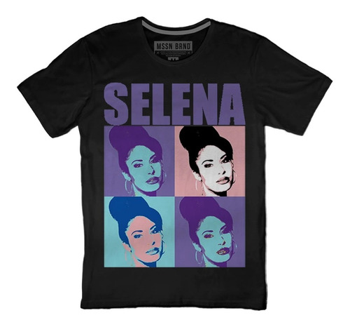 Playera Mssn Brnd - Selena Quintanilla - Selena Pop Art