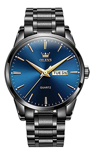 Relojes Olevs Para Hombre Reloj De Pulsera De Acero Inoxidab