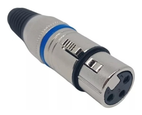 Conector Xlr Canon Hembra Plug Jack Aéreo Para Soldar