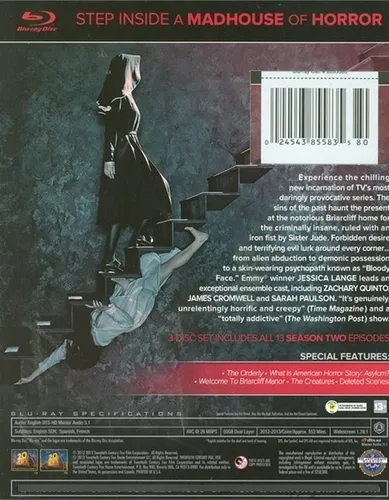 Blu-ray American Horror Story Season 2 Asylum / Temporada 2