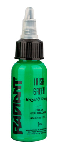 Tinta Profesional Para Tatuar Radiant Irish Green 1oz Tattoo