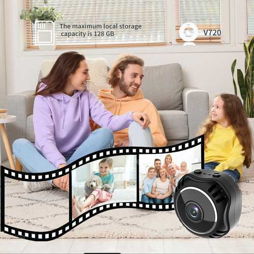 Mini Cámara De Seguridad Wifi Con Visión Nocturna