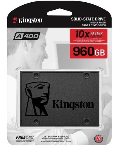 Disco Solido Kingston Ssd 960gb Sa400s37/960g Estado Solido 