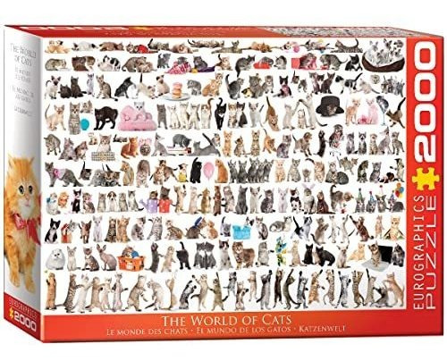 Rompecabezas Mundo Gatos (2000 Piezas)