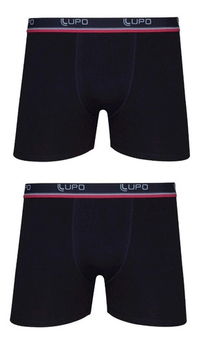 2 Cuecas Box Lupo Algodão Boxer Masculina Adulto Cotton 