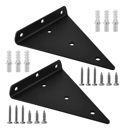 2 Soporte Triangular L Estante Hierro 9  Para Colgar Pared