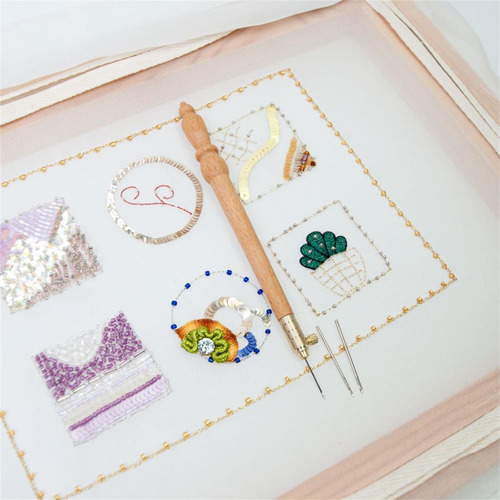 4 Aguja De Bordado Francesa Aguja De Tejer Para Crochet 80