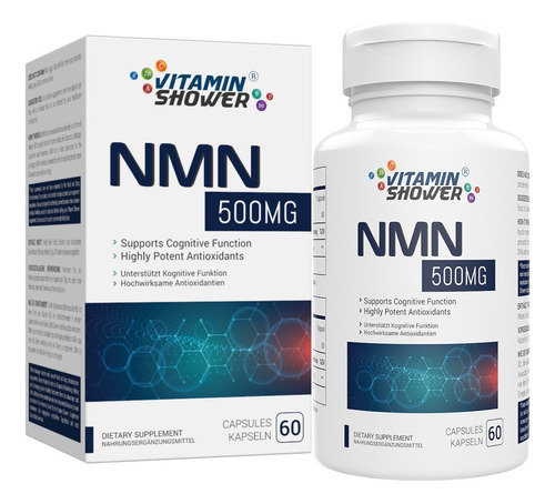 Suplemento  Nmn Vitamin Shower  500mg 1 Und Antioxidante
