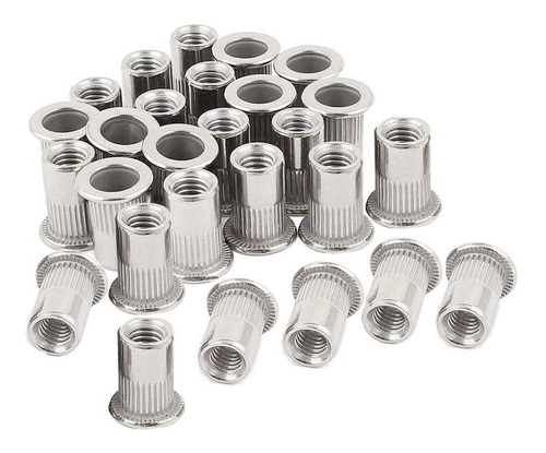 M6 Tuercas De Remachable De Acero Inoxidable 50 Unidades