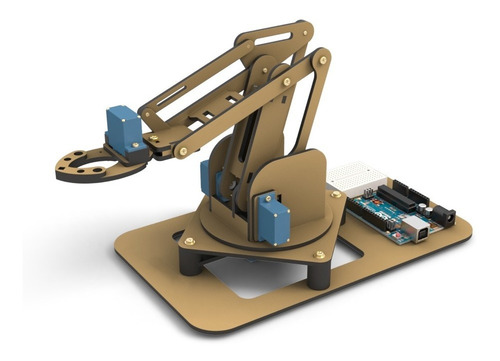 Kit Braço Robótico Para Arduino Com Garra Magnética