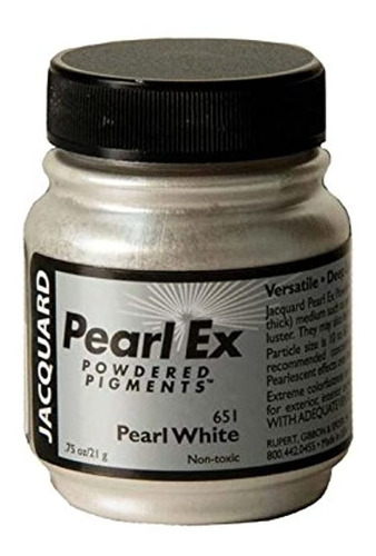 Jacquard Pigmento En Polvo Pearl Ex, 0.75 Oz, Blanco