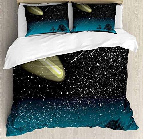 Fundas Para Edredones - Ambesonne Galaxy Duvet Cover Set, Sh