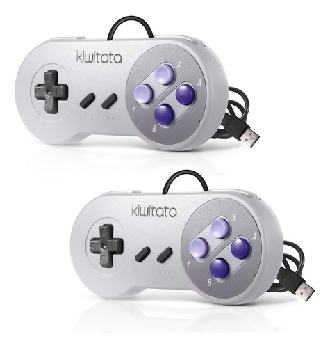 Controladores Usb Clásicos Snes Para Juegos Retro Con Cable