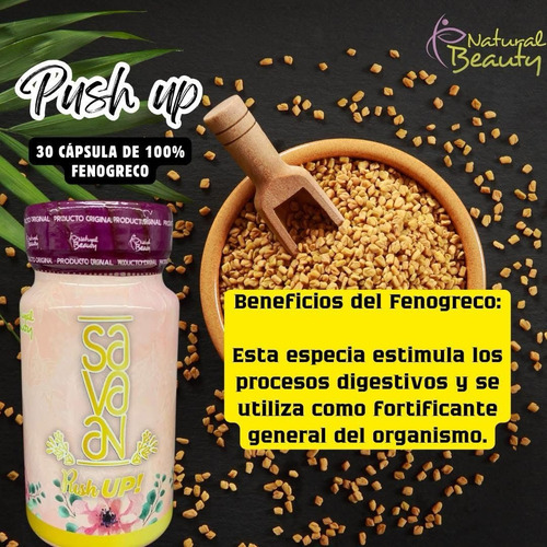 Capsulas Push Up 3 Pzas Para Aumento Gluteo Y Busto No Tiene