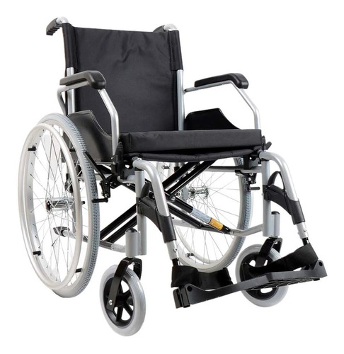 Cadeira De Rodas Para Idosos E Adultos D600 T48 Dellamed Cor Cinza