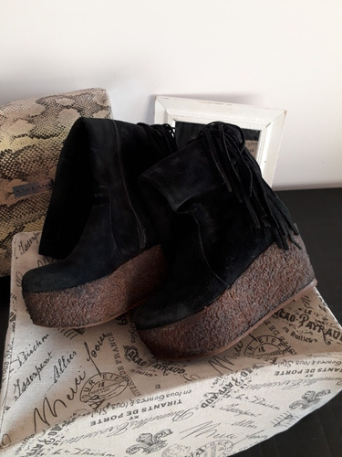 Botas Bucaneras Caña Alta Mujer Gamuza Sarkany