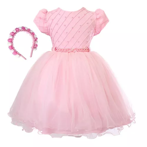 Vestido Infantil Lilás Rapunzel Princesa Sofia Aniversário Daminha