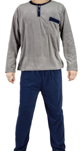 Pijama Hombre Micropolar. Dos Botones 