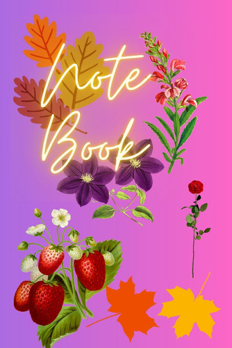 Libro: Note Book: A Colorful Retro Style Note Book With The 