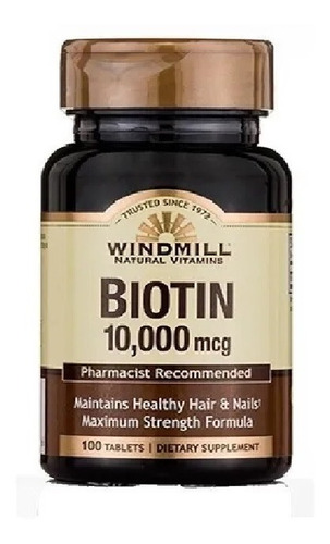 Windmill Biotina 10,000mcg 100 Tabletas 