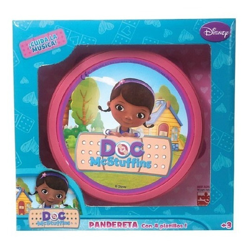 Pandereta Doctora Juguetes Disney Store 16cm Doc Mcstuffins