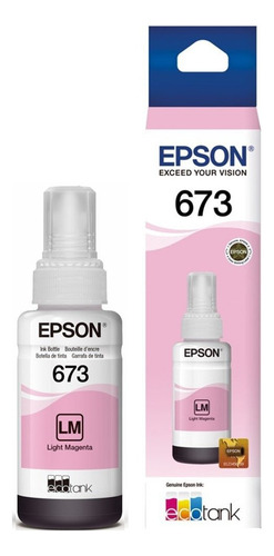 Botella De Tinta Epson 673 Magenta Claro Original - Starbyte