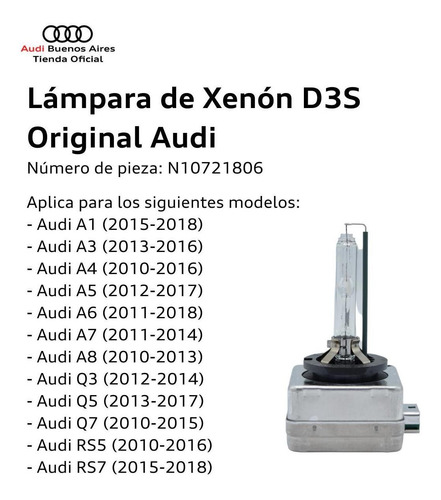 Imagen 2 de 7 de Lámpara De Xenon Audi Q5 2015