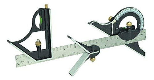 Juego Escuadra Combinada 12puLG Protractor Nivel Sae Y