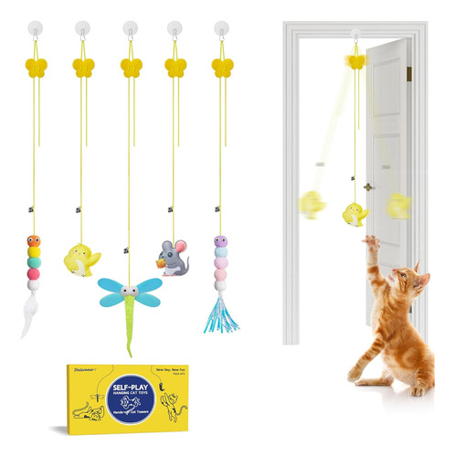 Potaroma Juguetes Interactivos De Plumas Para Gato 5 ...