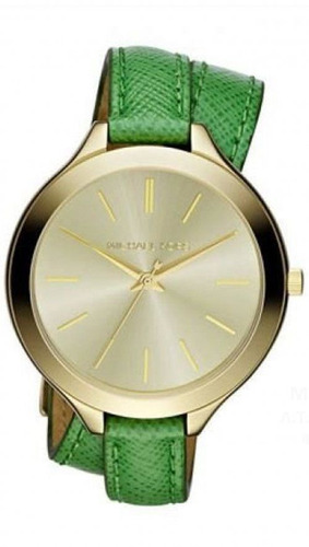 Reloj Michael Kors Para Mujer Mk2287 Pulso En Cuero Color