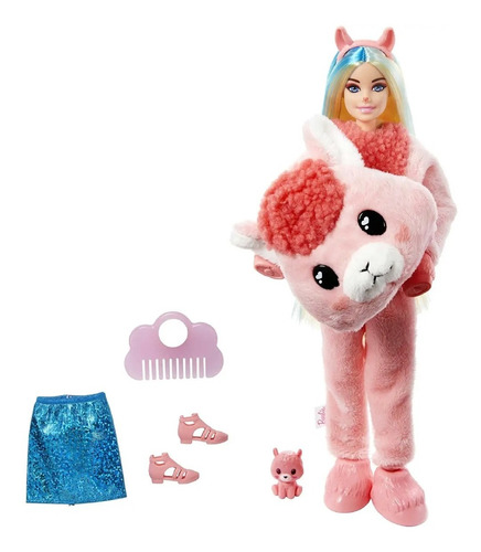 Barbie Cutie Reveal Llama Serie Fantasía Peluche Sorpresa