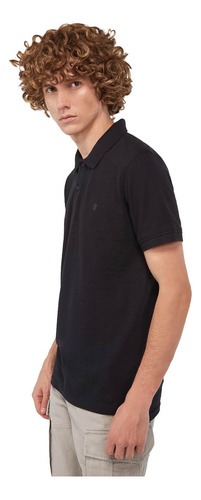 Camiseta Polo Hombre Basic Cad Negra Xxl