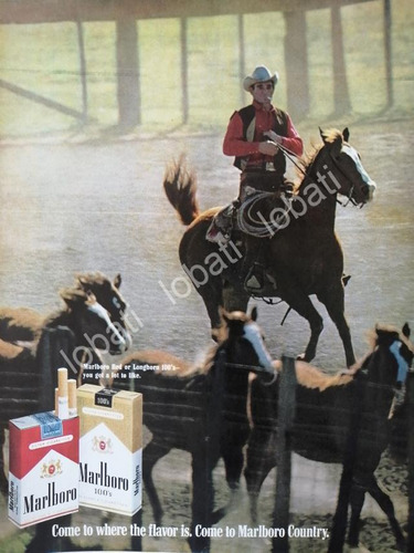 Cartel Publicitario Retro Cigarros Marlboro 1969 /t241