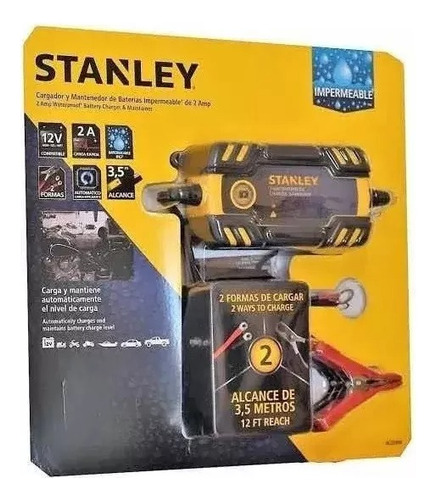 Cargador De Baterías Impermeable 12v 1.5 Amperes Stanley
